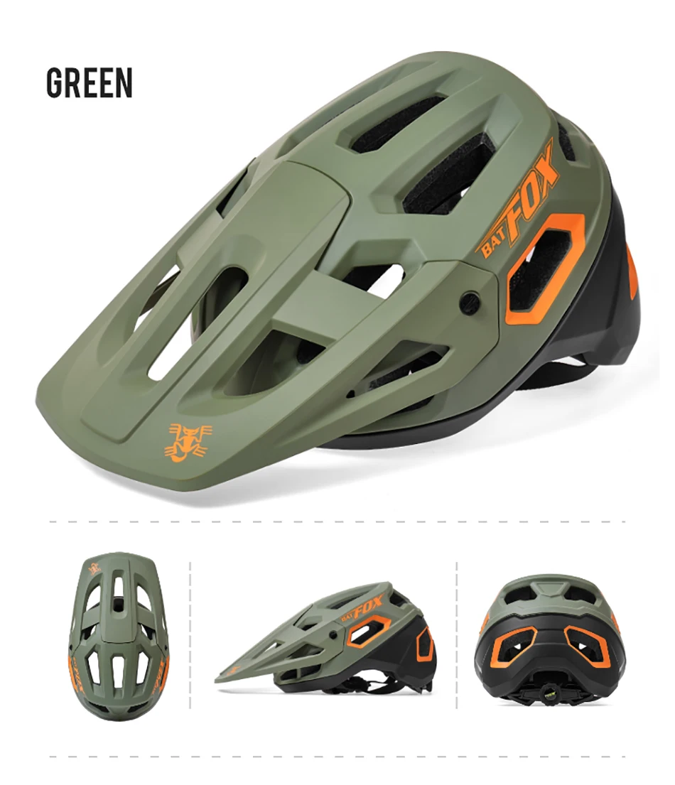 BATFOX Fahrradhelm für Herren und Damen Hochwertiger Integral-geformter Radsport-MTB-Fahrradhelm Straßen- und Mountainbike-Helme Casco Bicicleta – Detail 36