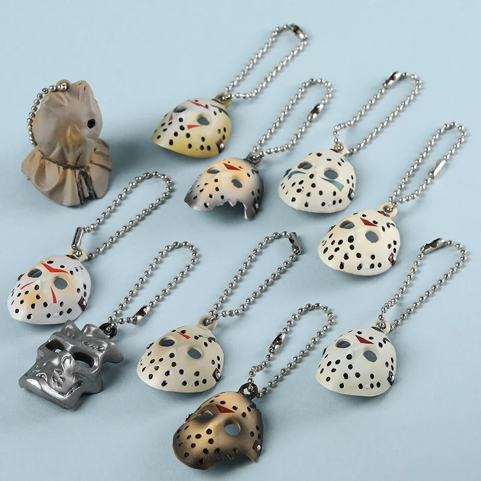 10 قطعة/المجموعة جيسون الرعب أقنعة البسيطة PVC أرقام عيد الميلاد هدية عيد ميلاد اللعب #4