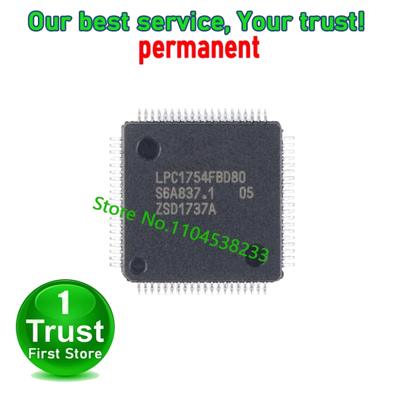 LPC1754 1758FBD80 LQFP80  Trust First   in stock 1PCS/LOT