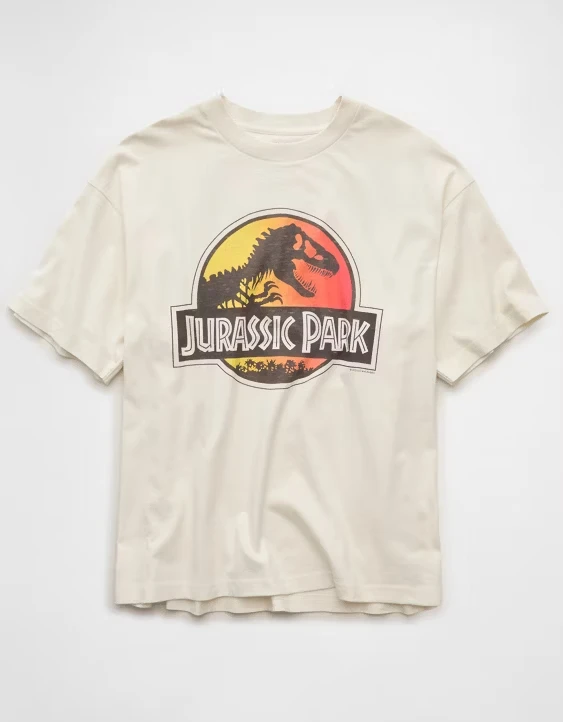 2026 Unisex Retro Dinosaur Logo Printed T-shirt Short-sleeved Casual Street T-shirt Animation Fans