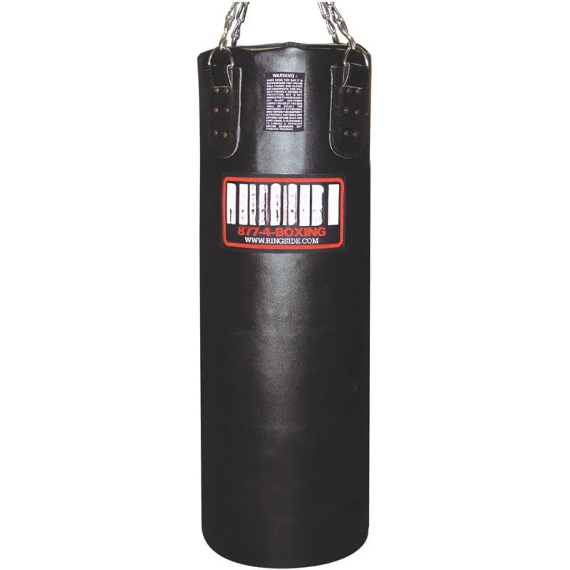 

Ccjringside 100 lb. leather heavy bag, soft-filled punching bag for boxing, MMA,Muay Thai, kickboxing, workout, training, and mo