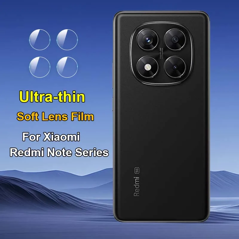 Lens Protector For Redmi Note 15 14 Pro Plus 5G Clear Ultra Slim Back Camera Lens Soft Protective Film -Not Tempered Glass