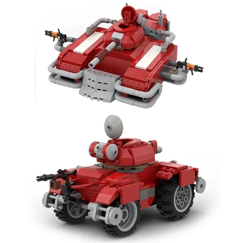 Modelo de jogo de guerras populares moc tijolos de construção tundran tecnologia tanque pesado blocos modulares presentes brinquedos de natal conjuntos diy montagem