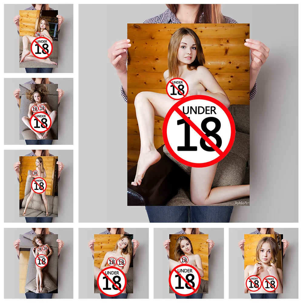 Nude Sexy Girl Canvas Painting Home Decor Young Woman Pictures Modern Printed Uncensored Poster For Living Room Bedroom Wall Art