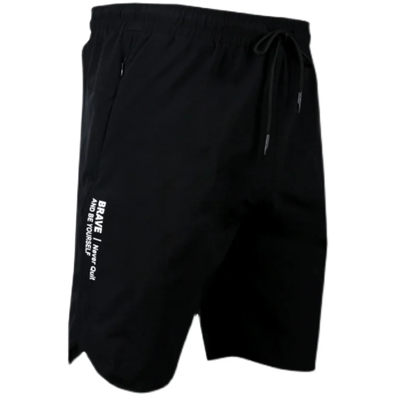 2023 Summer Men Running Shorts With Zipper Pocket Comfort Quick Dry Fitness Bodybuilding Gym Sport Training Short Half Pants