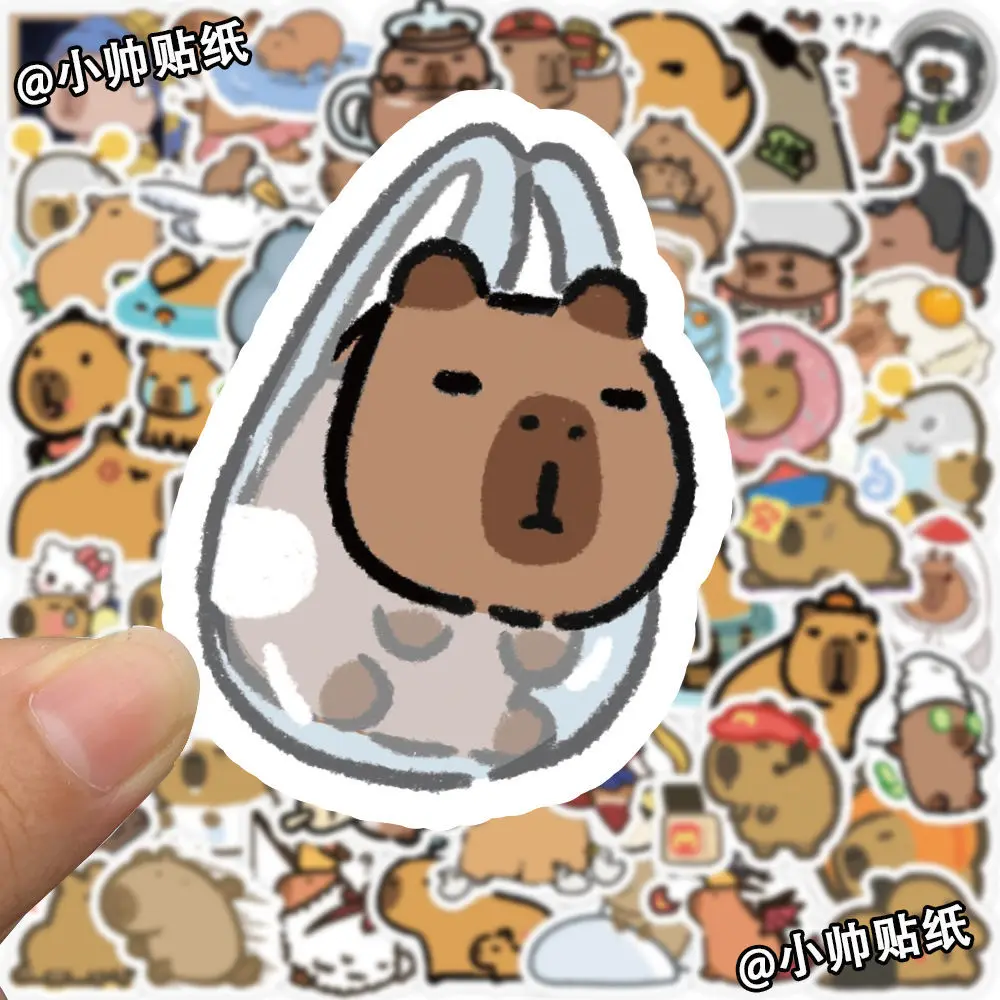 10/100/200Pcs Guinea Pig Stickers Kawaii Cartoon Funny Anime Pet Animal DIY Stickers Phone Laptop IPad Waterproof Decals Gift