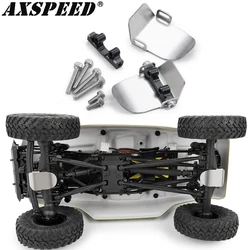 AXSPEED Stainless Steel Chassis Armor GearBox Axle Protector Skid Plate for Axial SCX24 1/24 RC Crawler Car Upgrade Parts
