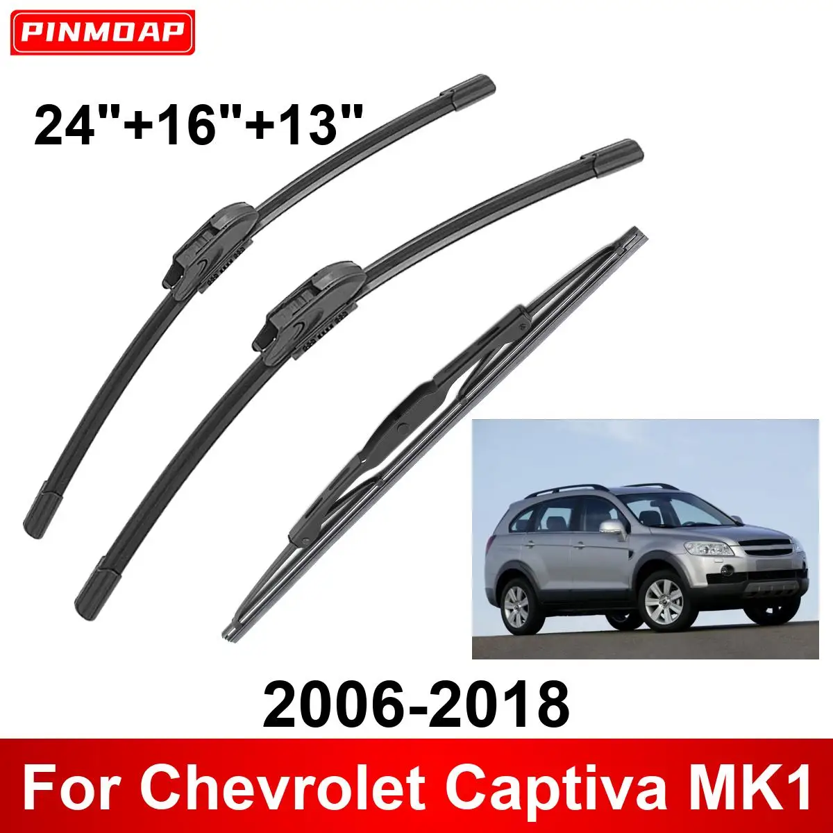 

Щетки стеклоочистителя Передние Задние для Chevrolet Captiva MK1 2006-2018, 3 шт.