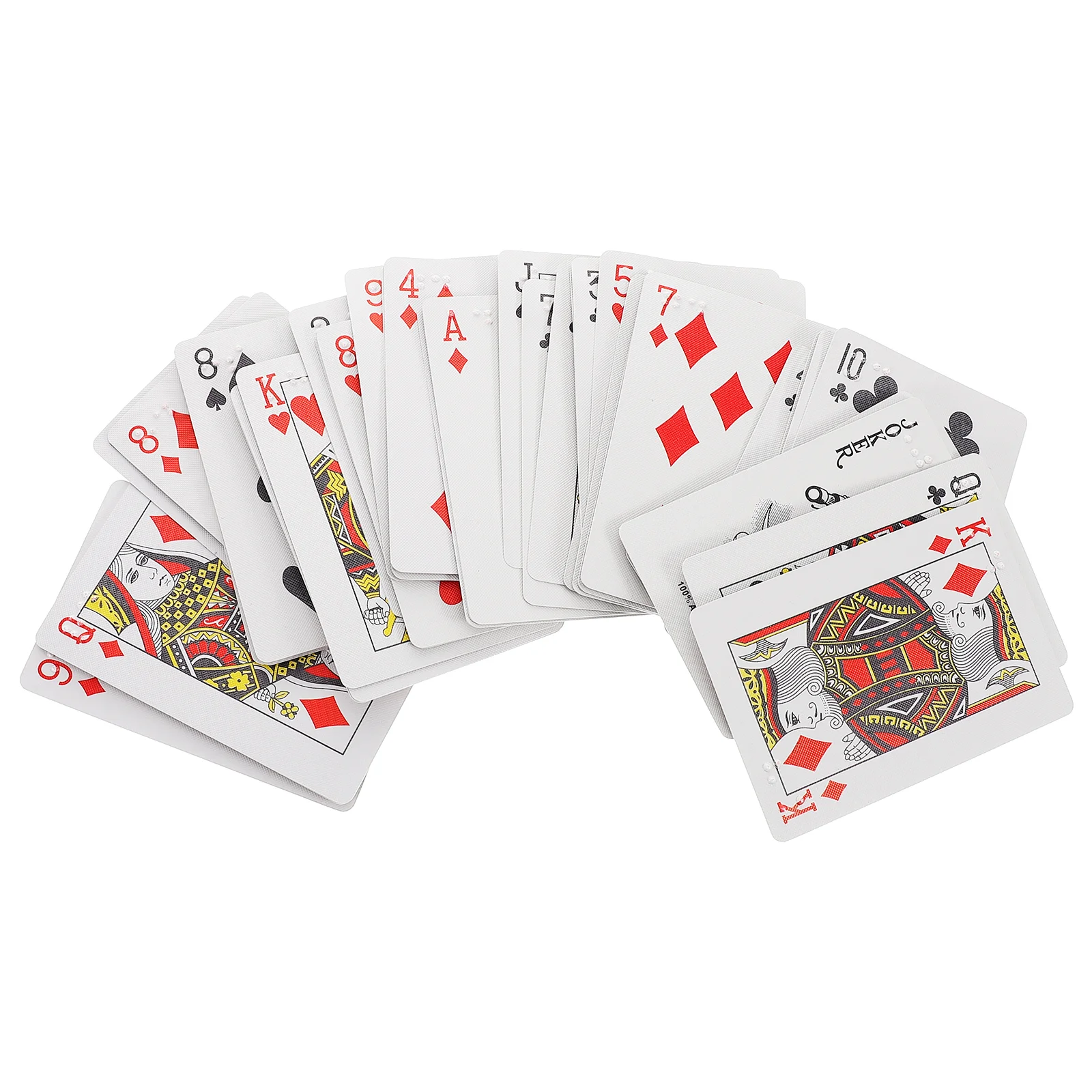 Braille Large Print Playing Cards Braille Playing Cards for The Impaired for Blind Adults and Children Braille Poker Deck for Le