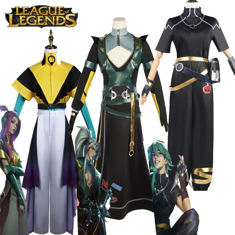 

Game LOL Heartsteel Cosplay Costume Alune Ezreal EZ Lengends Party Event Outfit Clothing Prop Halloween Uniform for Women Men