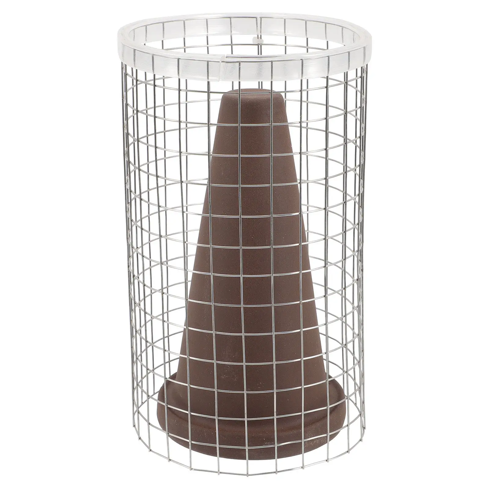 1Set Ceramic Spawning Cone Cave for Fish Tank Breeding Reproduction Egg Laying with Isolation Net Smooth Surface Shrimp Farming