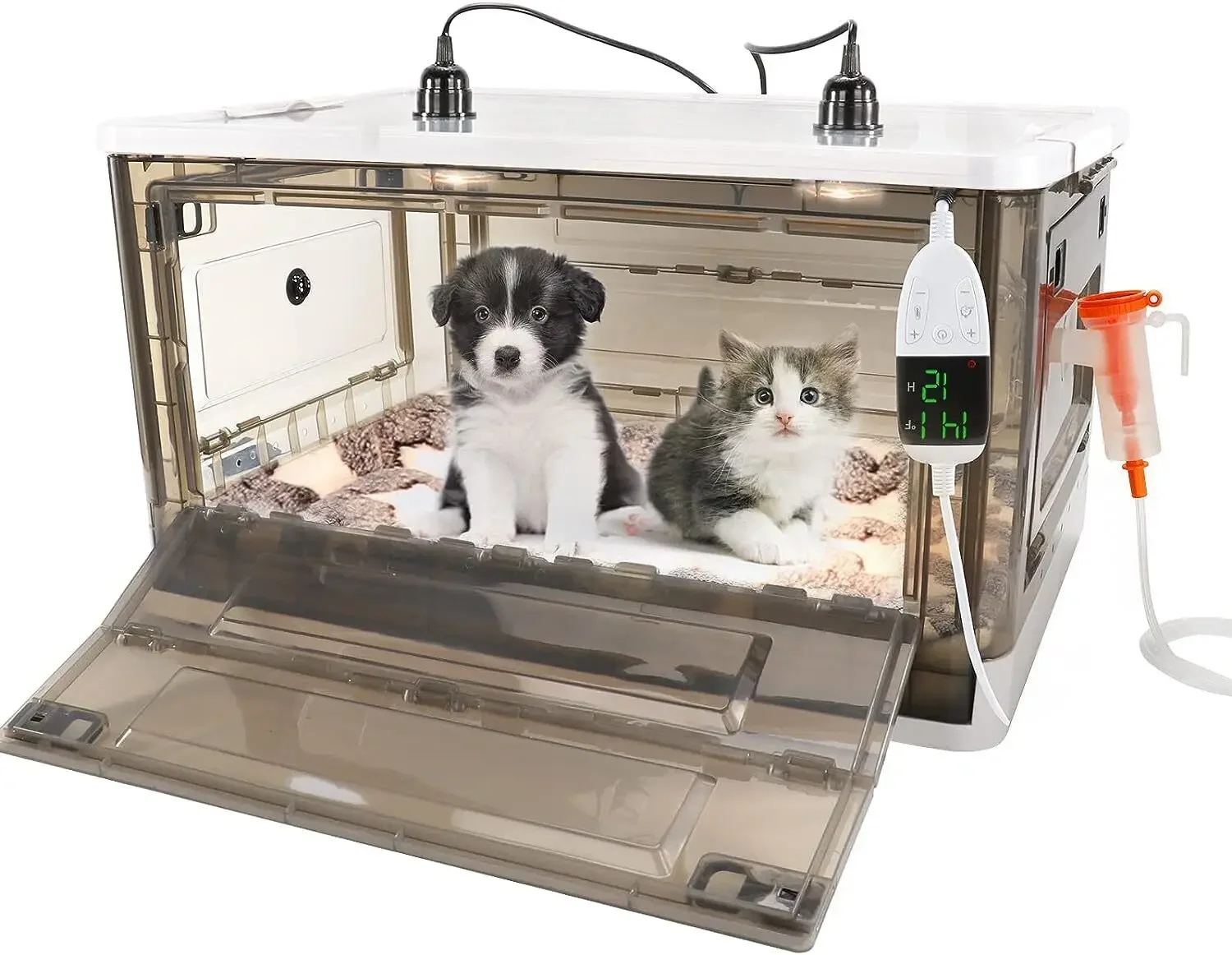 PETTIC Pet  Cage Puppy Box Incubator for Newborn Puppies Kittens Incubator