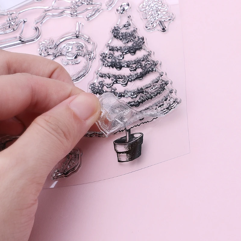 Clear Silicone Stamps Christmas Stampers for Card Making DIY Scrapbooking Craft