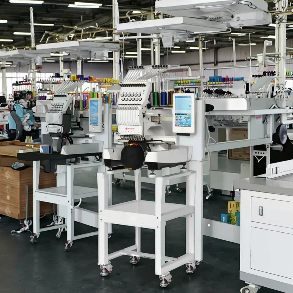 MYSEW MFS1200 / 70*80*100cm 12-  Indsutrial Computerized Multi-Function Hat T-Shirt Embroidery Machine for Sale