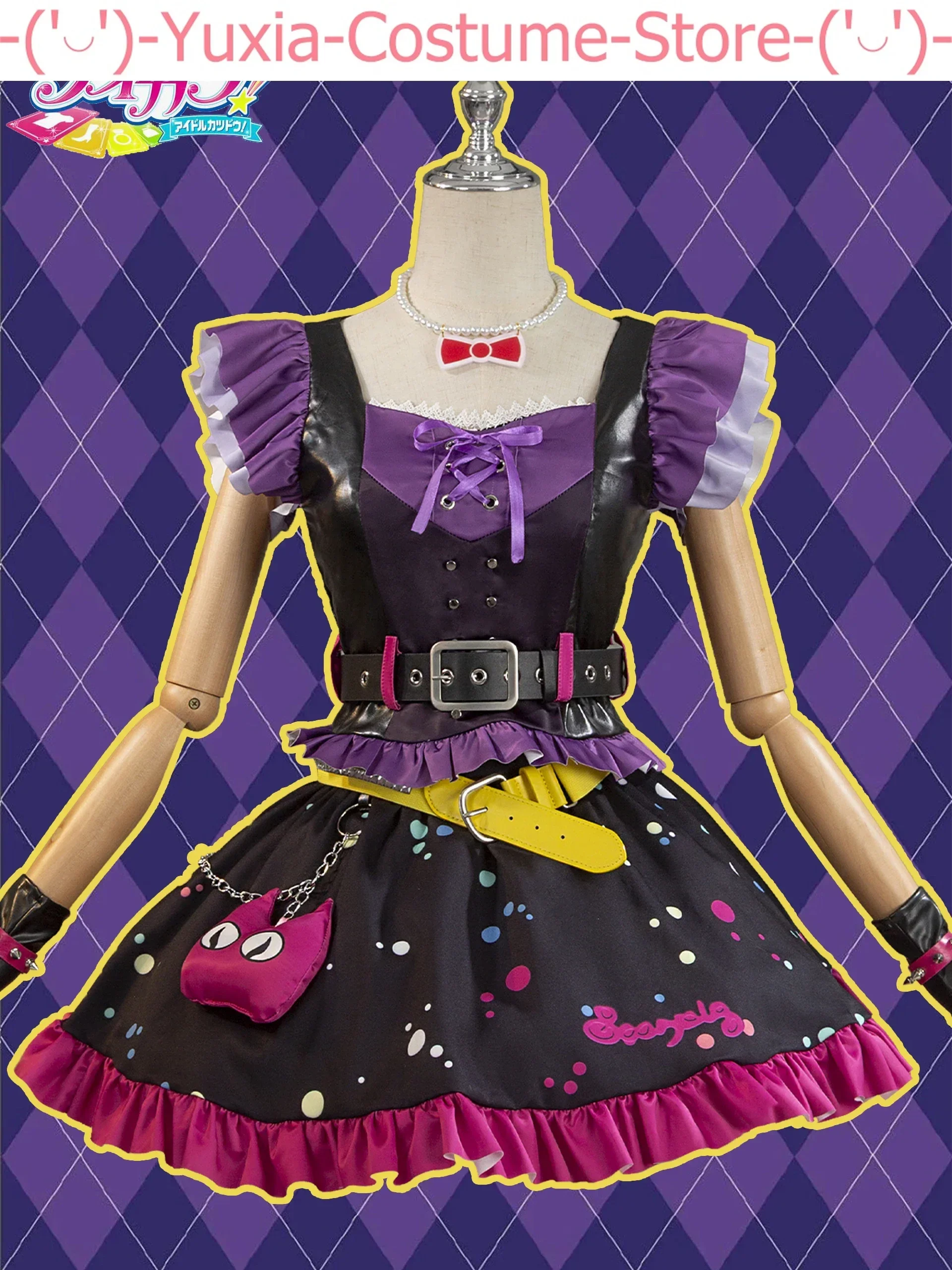 Aikatsu! Series Hoshimiya Ichigo Sweet Devil Dress Cosplay Costume Cos Game Anime Party Uniform Hallowen Play Role Clothes