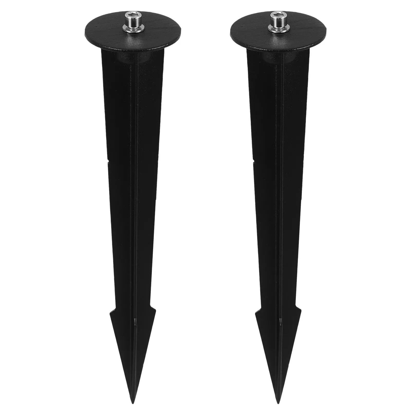 2Pcs Premium Die-Cast Aluminum Ground Stakes for Landscape Lighting Easy Install Replacement Stakes for Path Garden Driveway