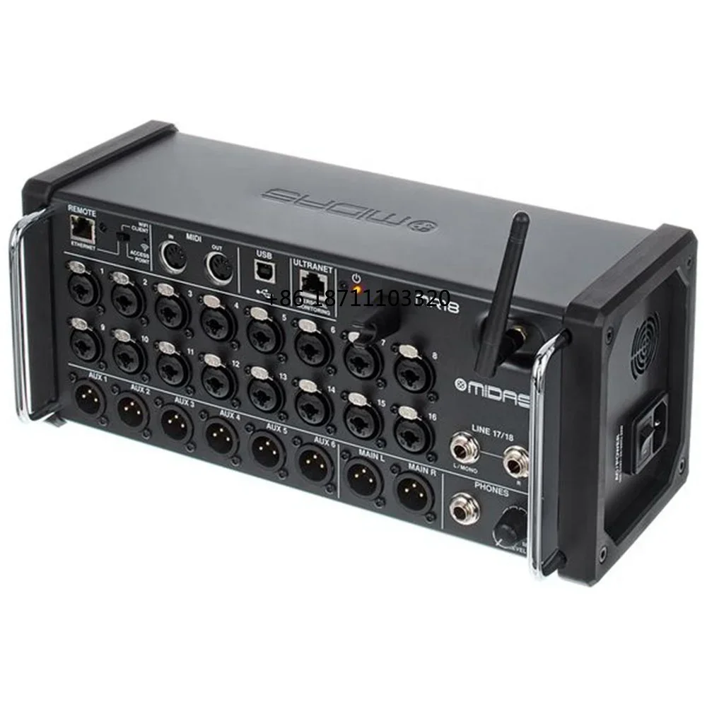 Midas MR18 Digital Mixer & Portable Bag Bundle Music Equipment 18-Channel Pa System Rack Mixer For Studio & Stage