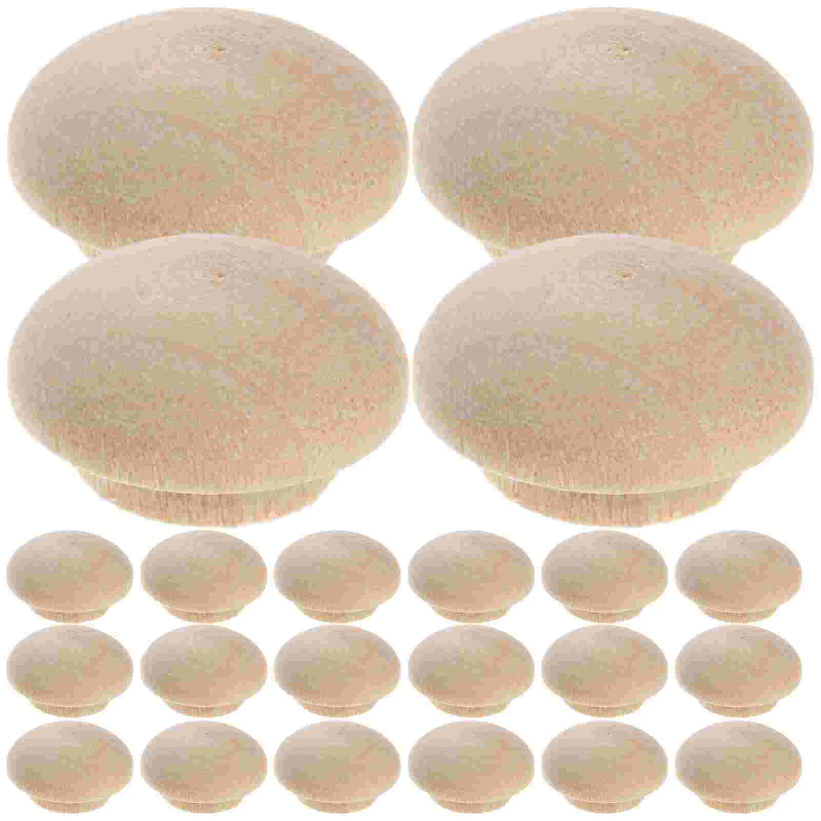 

100 Pcs Beech Stair Cover Hole Caps Reusable Furniture Plug Plugs Decorative for Holes Wooden