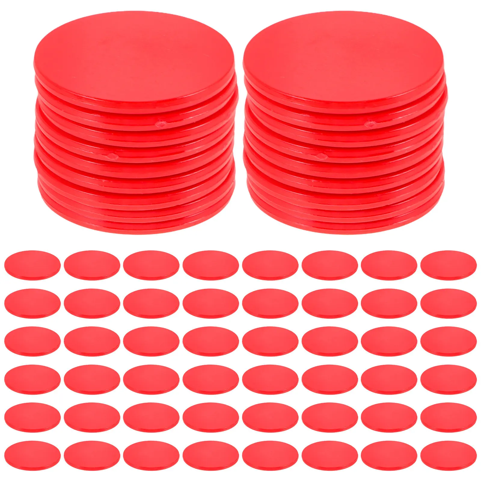 

100pcs Game Chips Colored Round Bingo Counting Chips For Board Games Math Learning Poker Chip Set Family Party Game Accessories