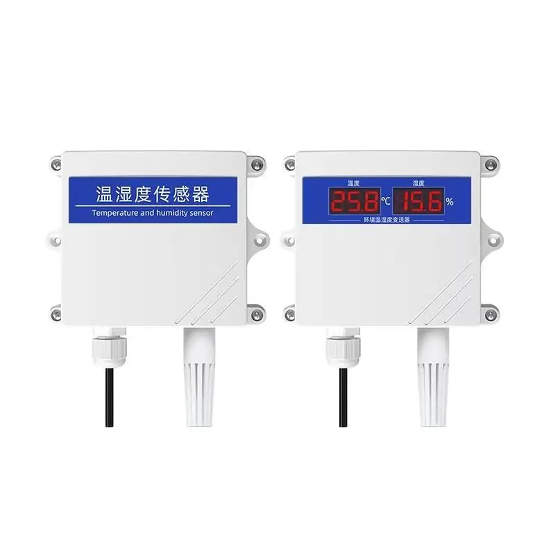 

High-Speed RS485 Industrial-Grade Greenhouse Transmitter Plastic Rainproof Snowproof Temperature Humidity Sensor for Monitoring