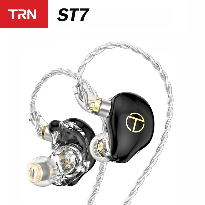 

TRN ST7 2DD+5BA HYBRID EARPHONES HIFI In-ear earphone 0.78mm pin interchangeable wire design