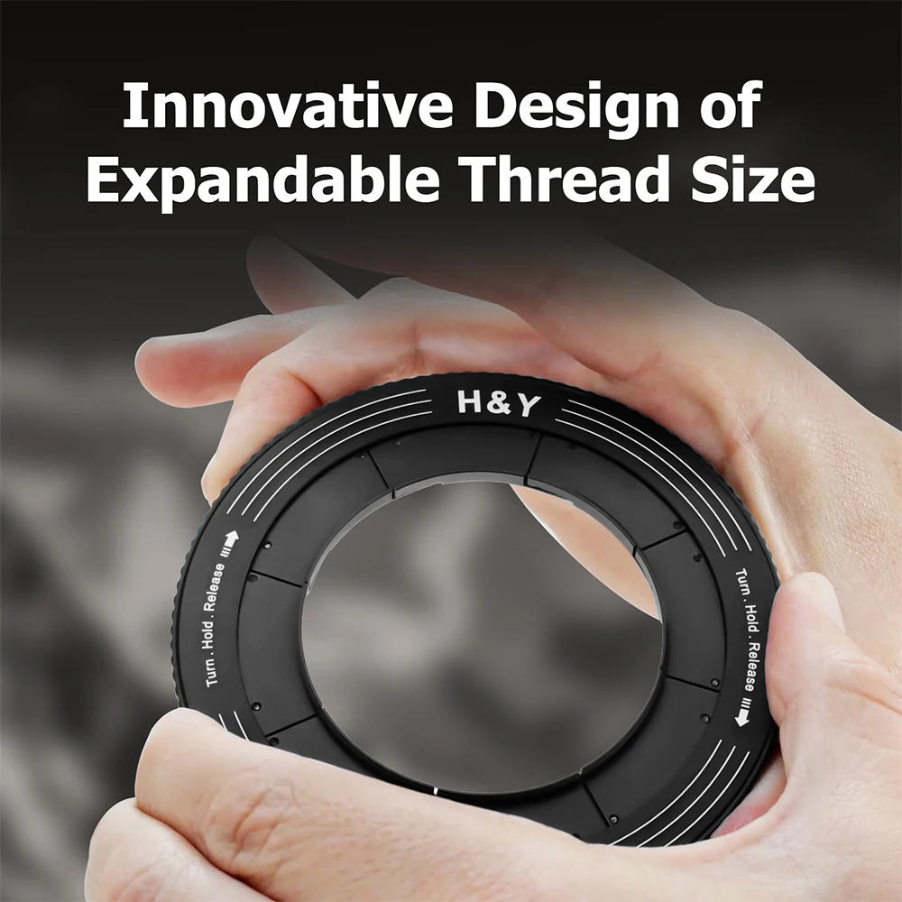 H & Y-anillo adaptador Variable para filtros de lente de cámara, accesorios para cámara, 37-49mm, 46-62mm, 52-72mm, 67-82mm, 82-95mm