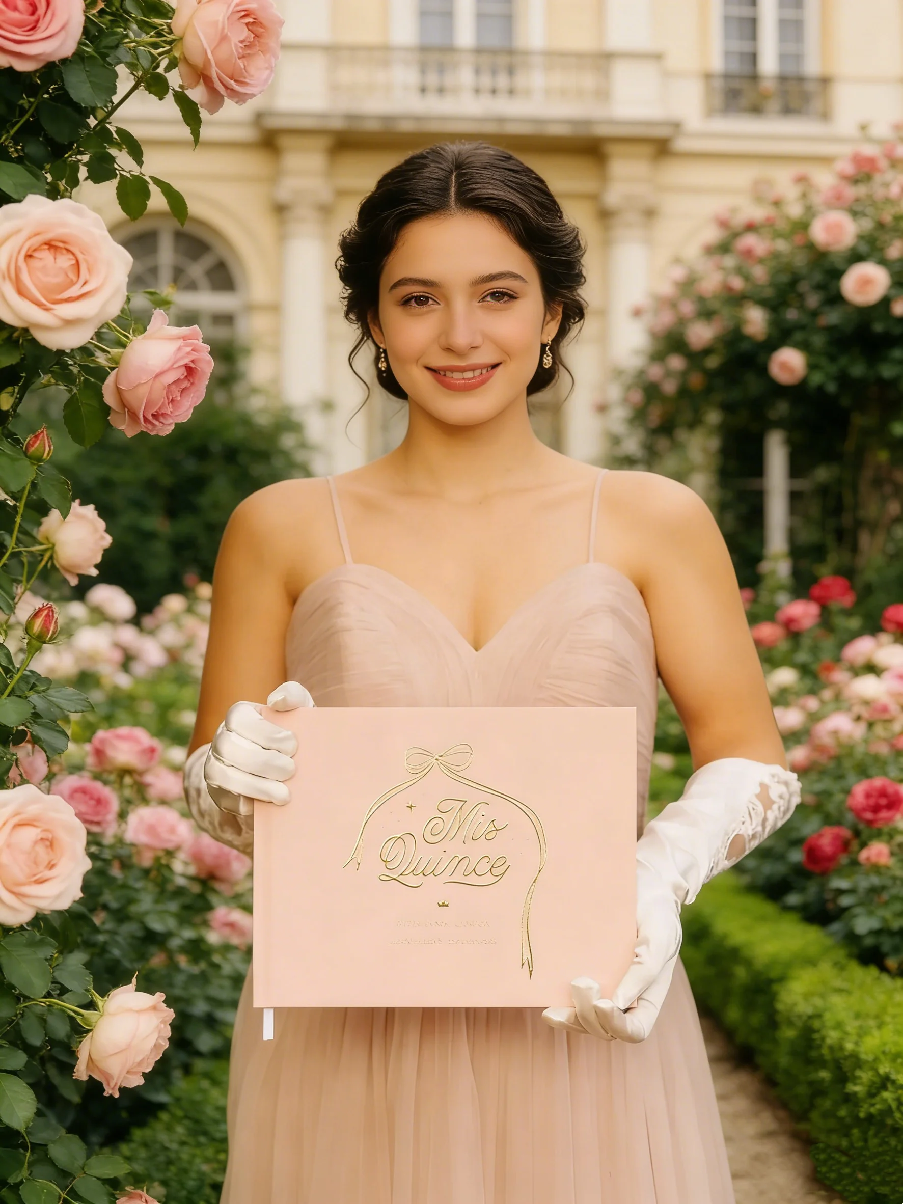 

Персонализированная книга для гостей на Quinceañera с золотой фольгой, альбом для записи пожеланий Mis Quince, памятный подарок на 15-летие