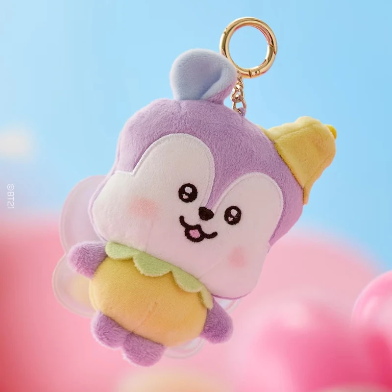 BT21 Chimmy Cooky koya Shooky Tata Creative Anime Peripheral Cartoon Keychain Personality Cute Backpack Decorative Doll Pendant view 5