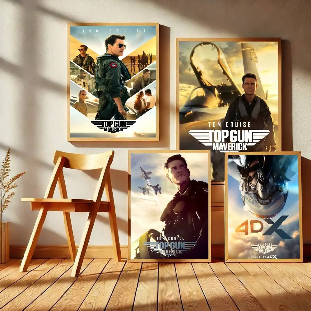 2022 أفضل بندقية: مافريك الفيلم الحديث الفيلم لزجة الملصقات الرجعية كرافت ورقة ملصق DIY بها بنفسك غرفة بار مقهى الجمالية الفن طلاء جدران #3