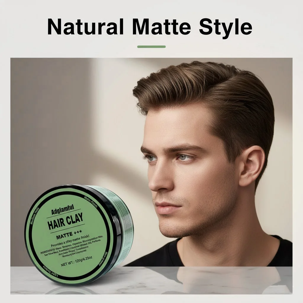 Matte Hair Mud 120g Long Lasting Natural Look Non Greasy Texturizing Wax for Daily Men's Hairstyling