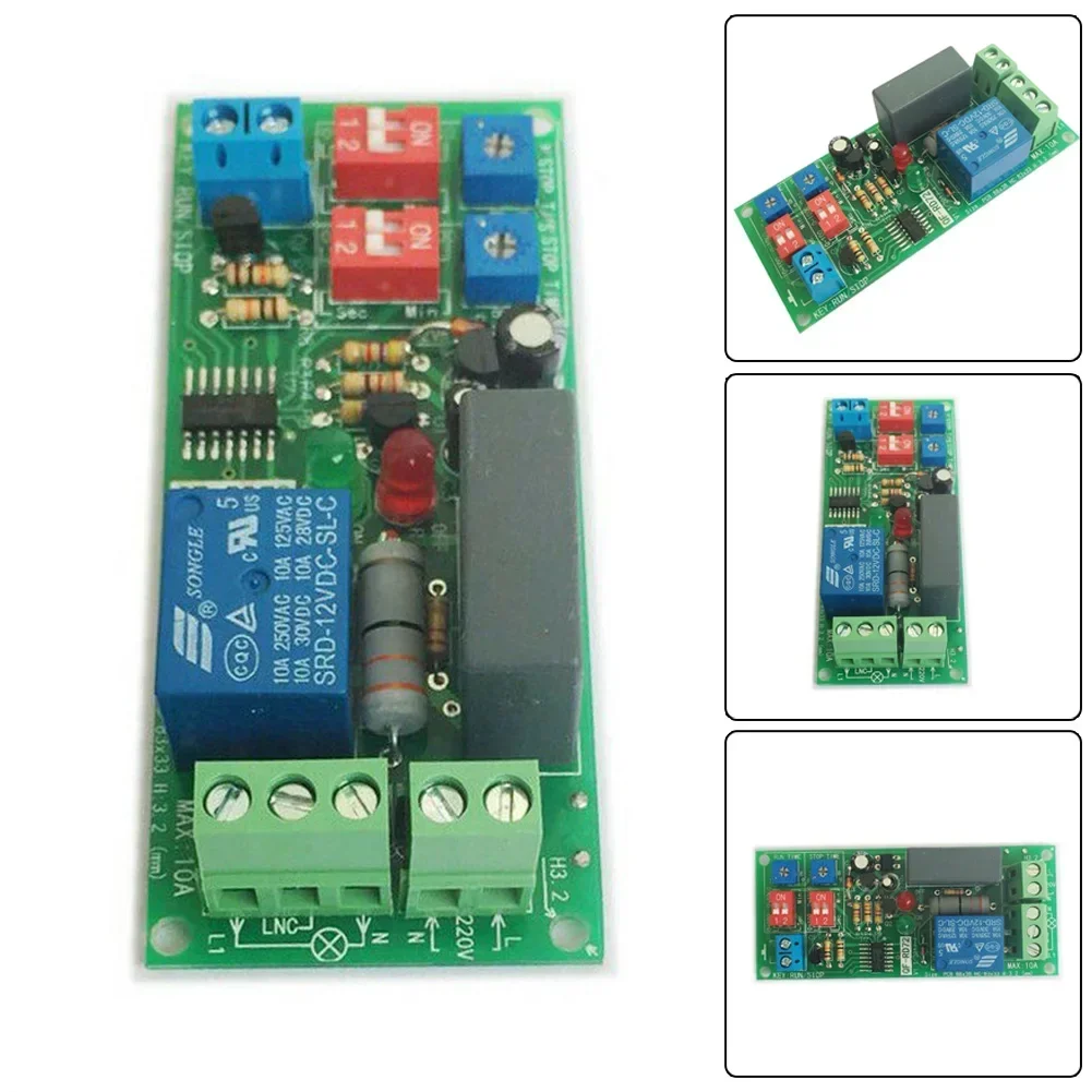 Brand New Durability Switch Module Relay Module 88*38*22mm AC 100V-250V AC110V 120V 220V Delay Infinite Cycle Time