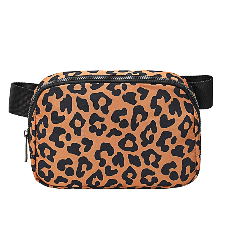 

Fashion Sport Chest Bags Leopard Women Outdoor Waterproof Waist Bag Portable Pocket Men Nylon Fanny Pack Travel Running Bag