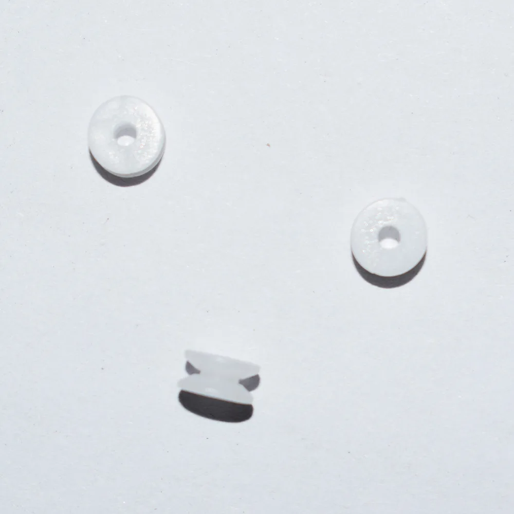 5-1.5A POM Plastic Pulley Diameter 5mm Hole 1.5mm DIY Toy Model Accessories 5x1.5A