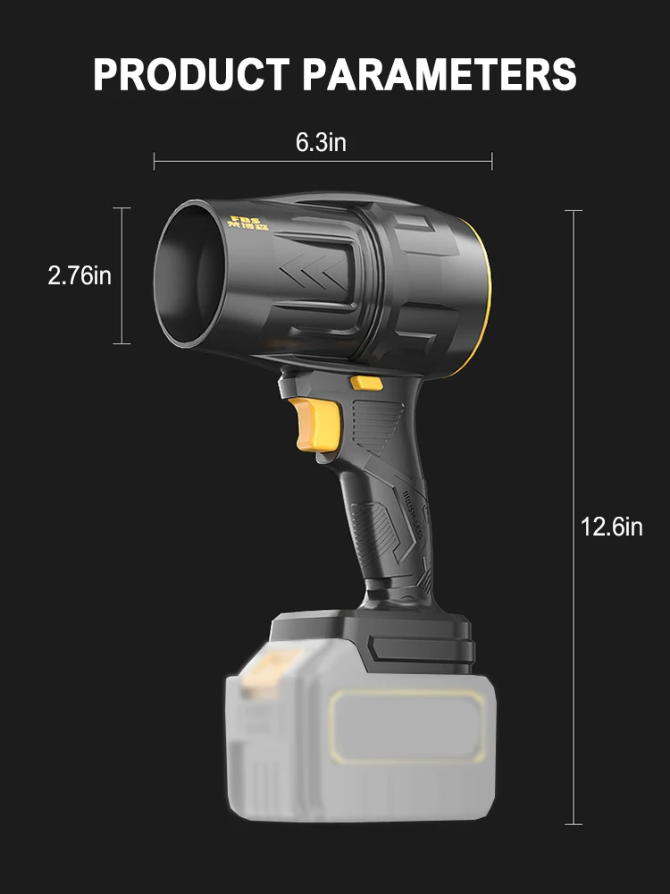 850W High Power Turbo Fan 500g Thrust Violent Fan Stepless Speed Turbofan Leaf Blower Handheld Mini Jet Fan for Makita Battery