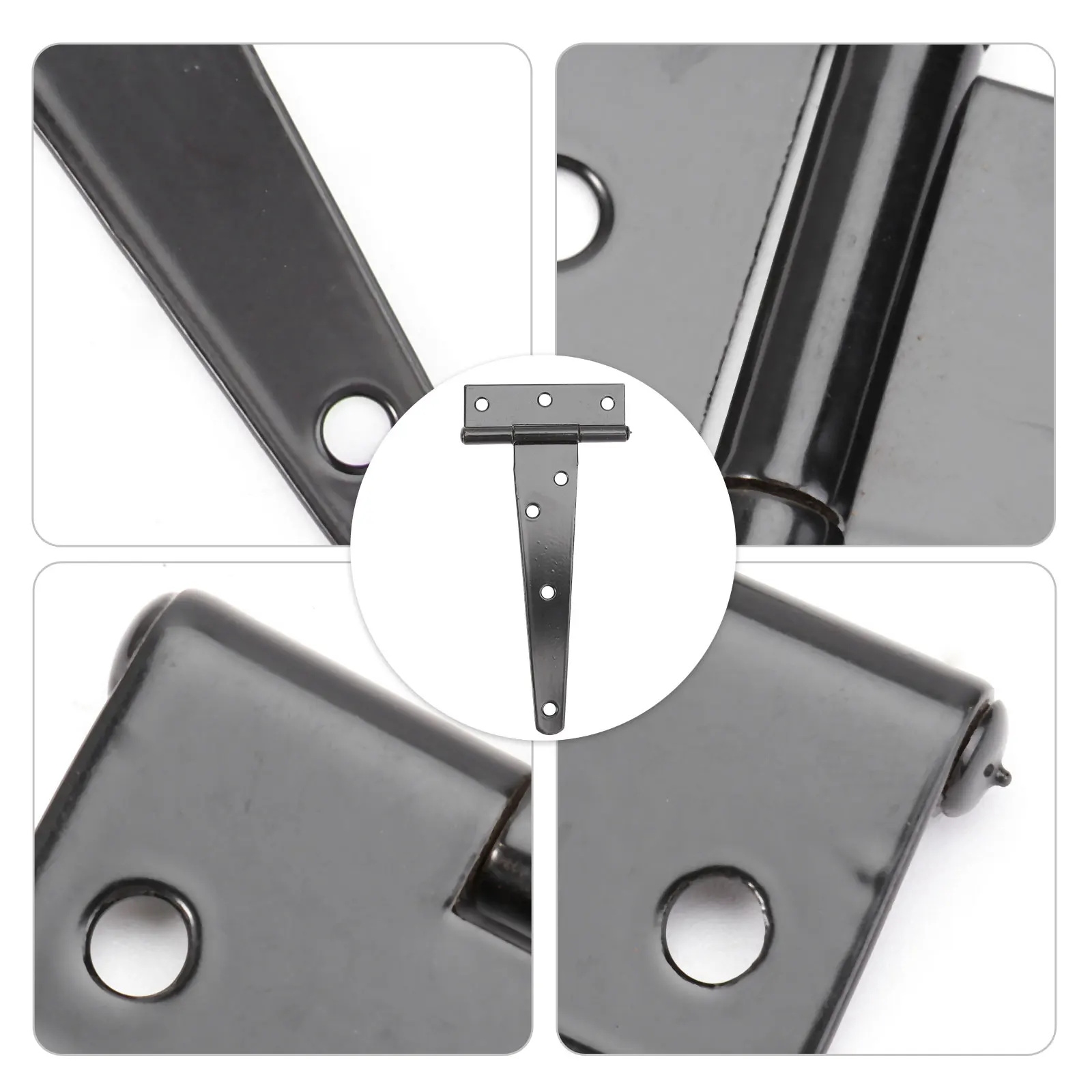 

6PCS T Shape Hinges 5 Inches Heavy Duty Gate Hinge Furniture Hinges Durable Silent Flexible Corrosion Resistant Easy Install