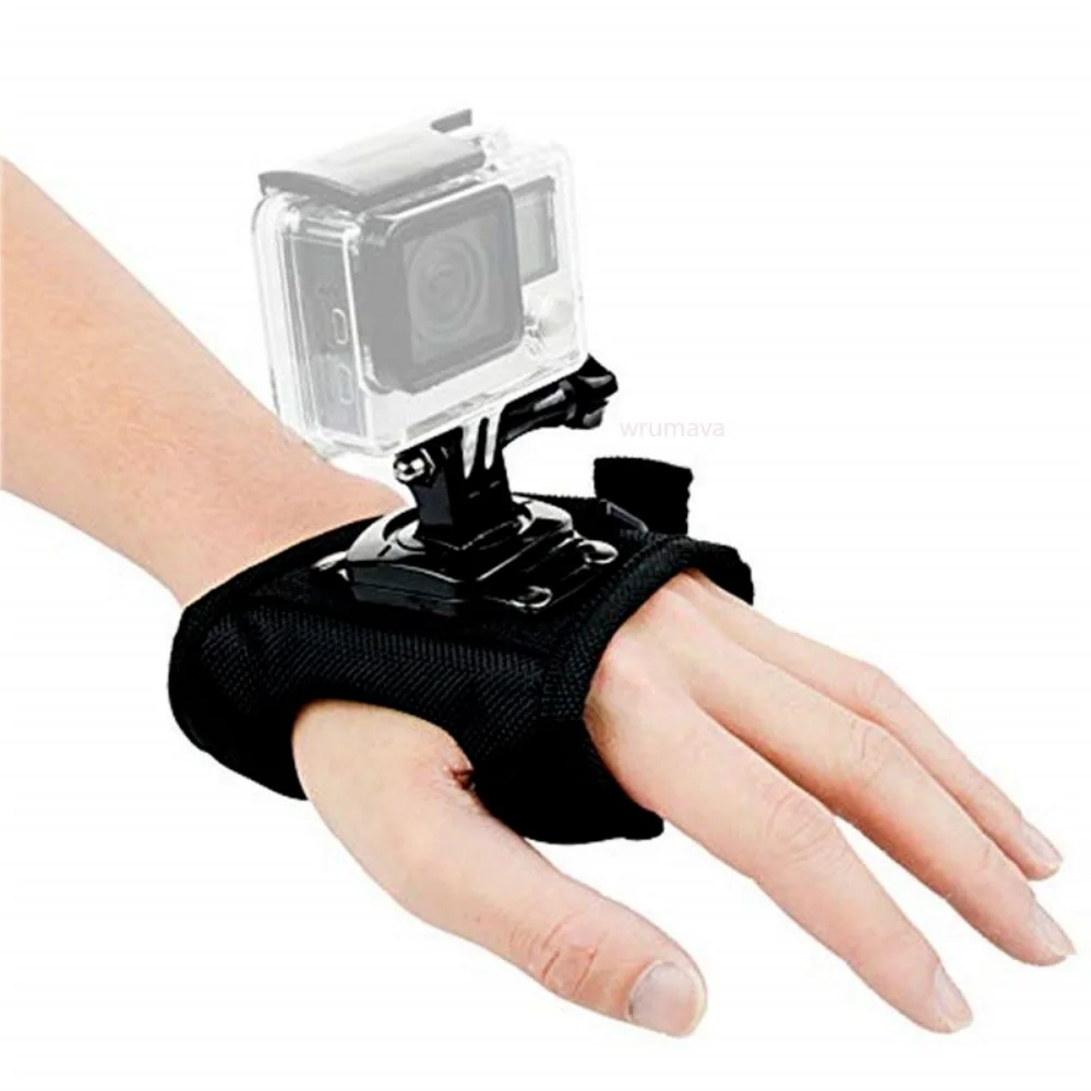 360 Degrees Wrist Band Arm Strap Belt Tripod Mount for GoPro Hero Xiaomi Yi OSMO MAX SJCAM SJ5000 Camera Adapter for Go Pro