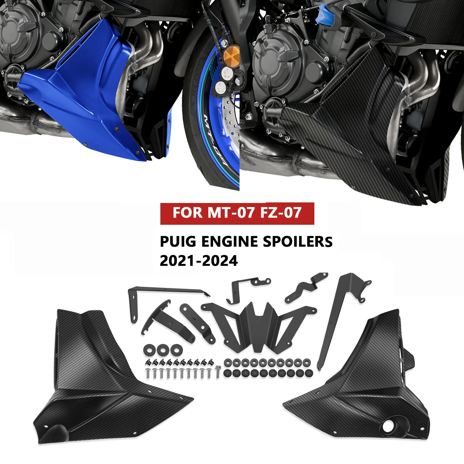 

Крышка шасси двигателя, защитная крышка шасси двигателя MT-07 MT07 FZ-07 2021-2022 2023 2024