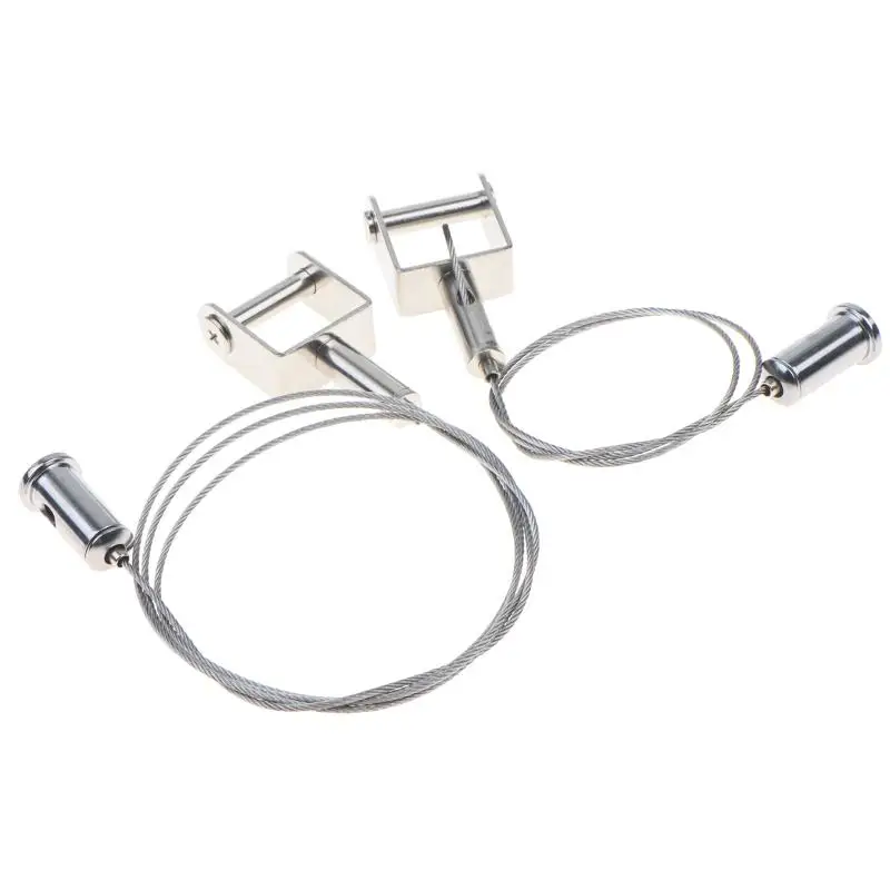 Drahtseil-Aufhängeschnalle, unsichtbarer Hängeclip, Lanyard-Schloss für Werbeschilder, 24 mm breite Klemme, geeignet für 20 mm Platten – Detail 5