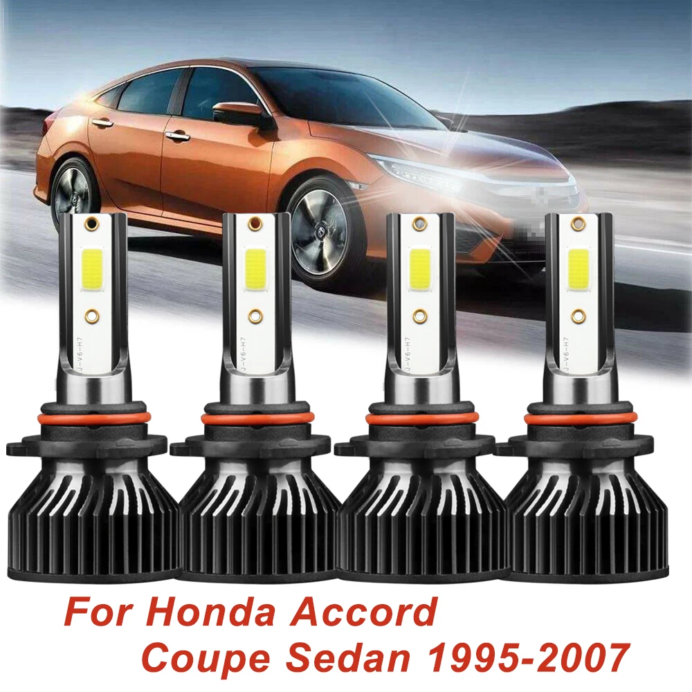 

LSlight 2/4x LED Headlight Bulbs 18000LM High Low Beam Headlamps For Honda Accord Coupe Sedan 1995-2002 2003 2004 2005 2006 2007