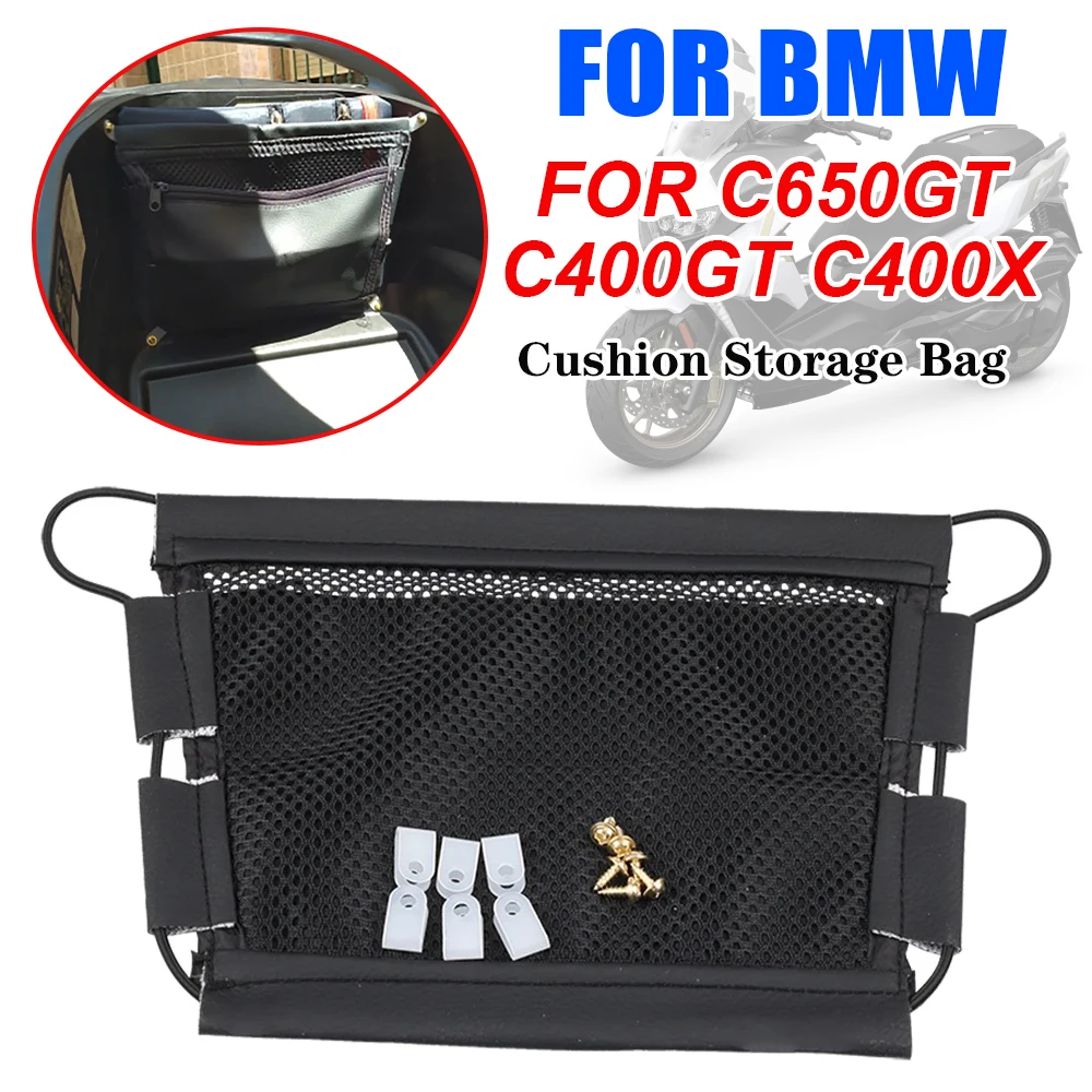 

For BMW C400GT C650GT C400X C400 GT C 400 X 400GT Motorcycle Accessories Seat Bag Leather Seat Under Storage Pouch Bag Tool Bag