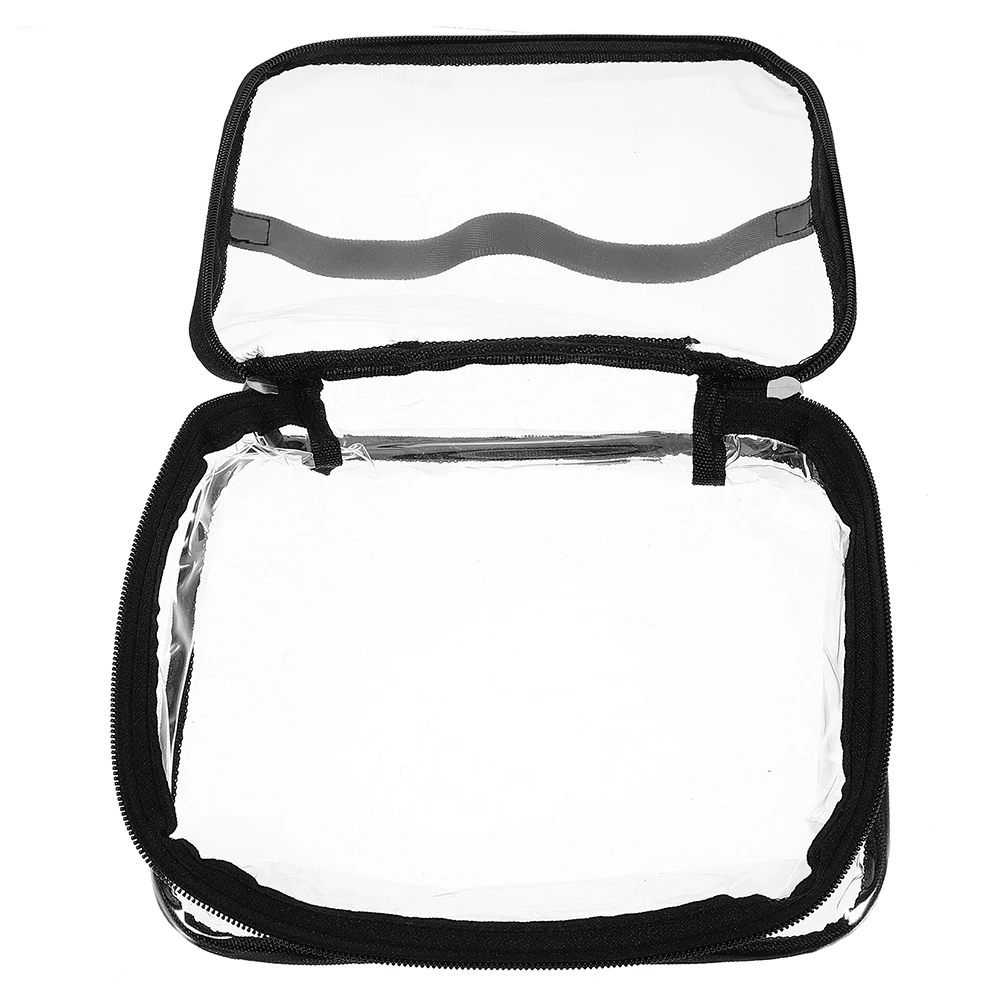 

Transparent Handbag PVC Clear Pouch Large Capacity LeakProof Travel Toiletry Bag Portable Makeup Storage Work Lunch Bag