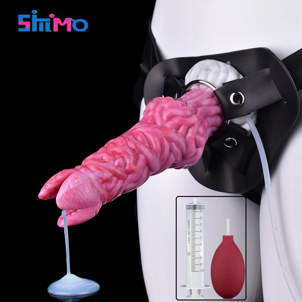 

SMMQ Monster Alien Dildo With Squirting Function Silicone Penis Vagina G-spot Orgasm Anal Ejaculation Sex Toys For Women 18+