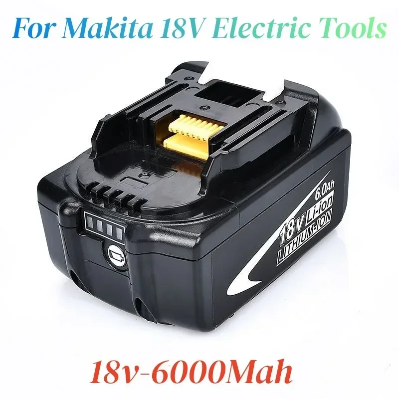 100% Brand New.Suitable For Makita18V 6000mAh Rechargeable Power Tool Battery With LED Lithium-Ion Replacement LXTBL1860B BL1860