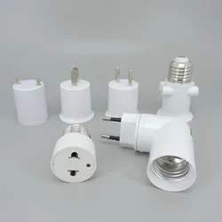 E27 GU24 UE EE. UU. a E27 UE EE. UU. enchufe tipo bombilla LED Base soporte de toma de corriente adaptador de lámpara de CA convertidor interruptor de botón de encendido y apagado P1