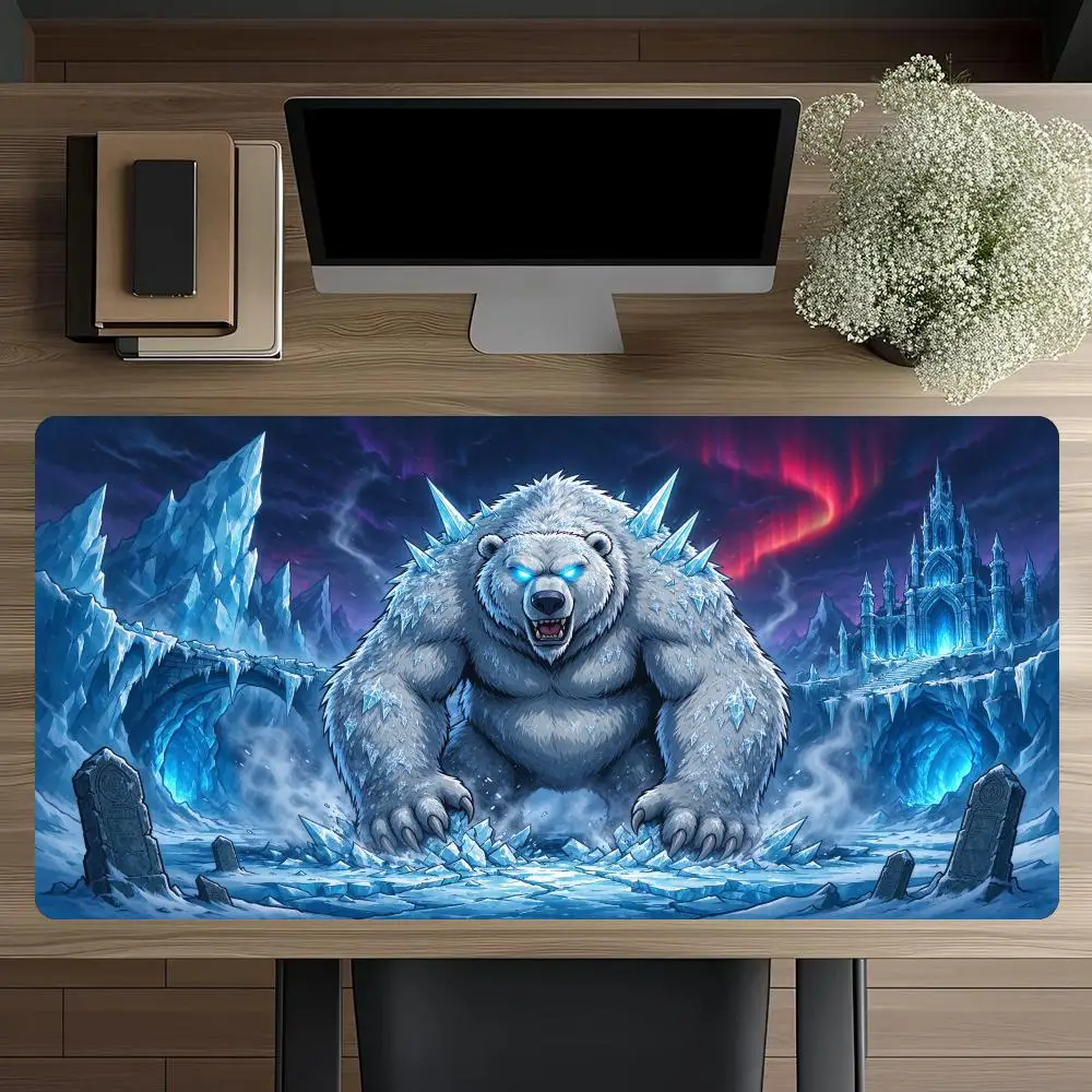 Deep Sea Three Headed Dog Monster Table Mat Non Slip Rubber Base Precision Tracking For Horror Gaming Decor