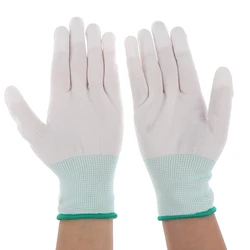 1 Pair Antistatic Gloves Anti Static ESD Electronic Working Gloves PU Coated Palm Coated Finger Antiskid For Finger Protection