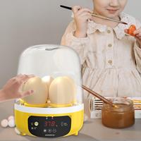 Portable Digital Automatic Egg Incubator Holds 5 Eggs USB Rechargeable LED Light Small Poultry Hatcher for Hatching Pigeon Bird