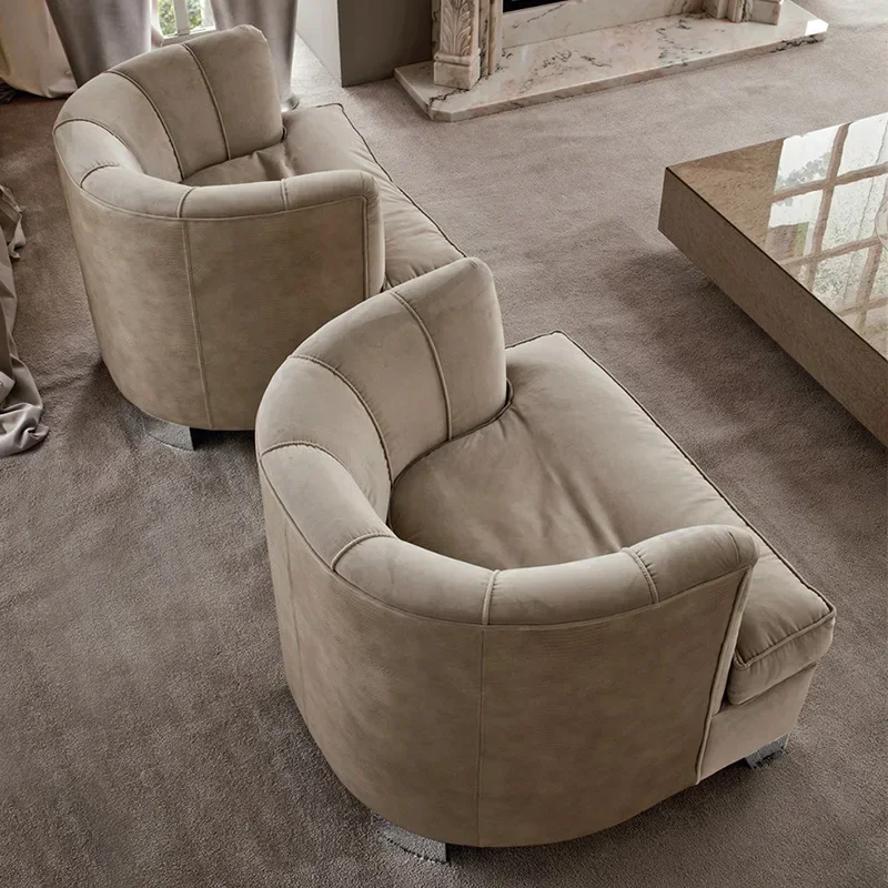 

Light luxury fabric leisure chair reception