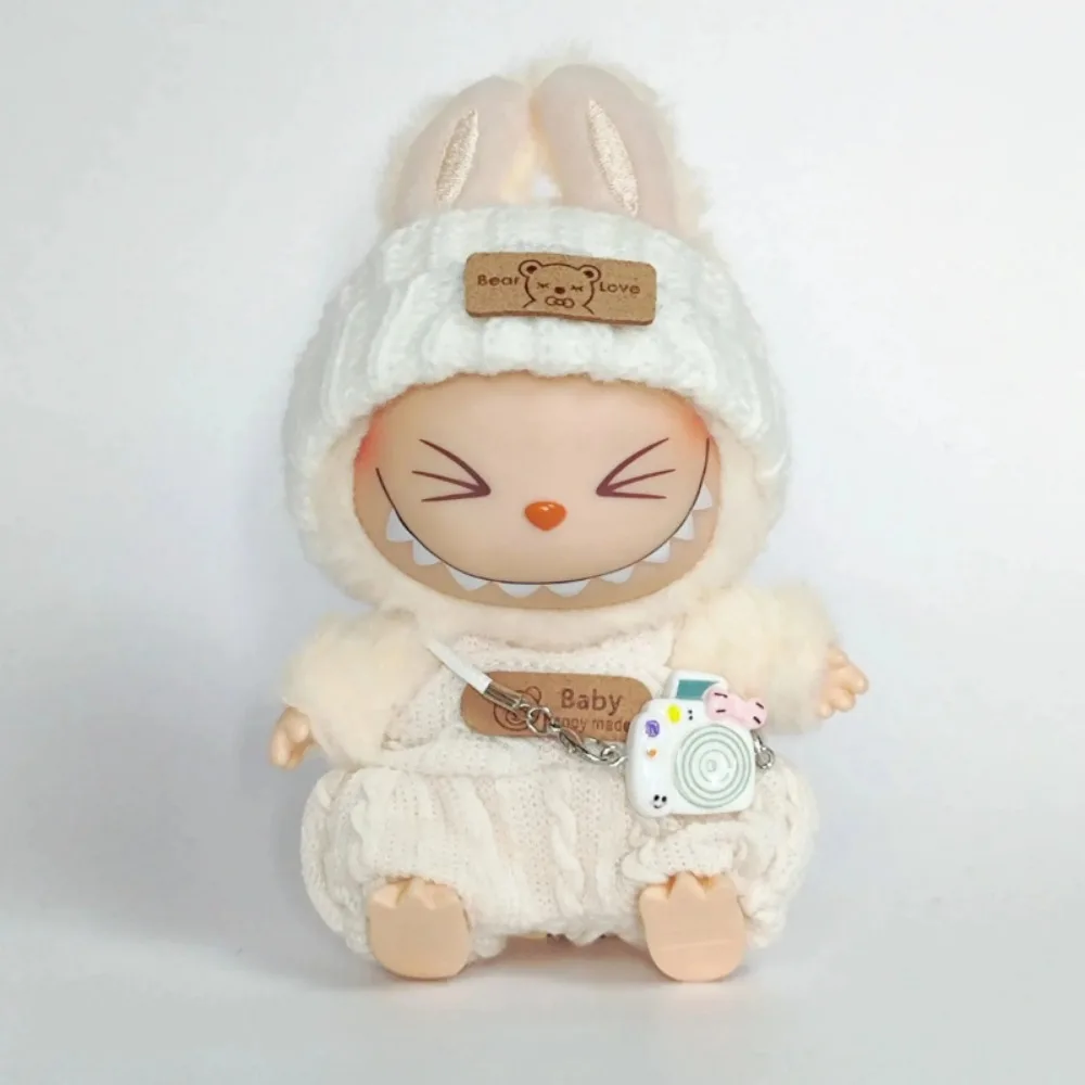 

Для 17 см плюшевые куклы Labubu II, мини-модный милый комбинезон, платье, комплект одежды, наряд, аксессуары для кукол, одежда, подарок