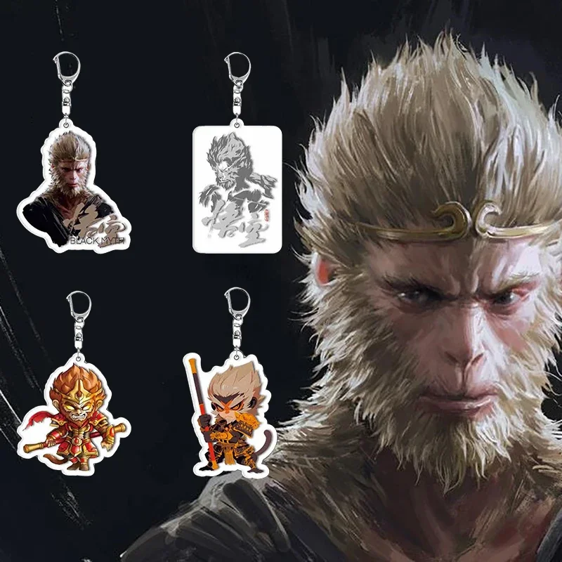 Black Myth Wukong New peripheral acrylic keychain decoration badge, high wholesale, beauty collection, give to friends gift